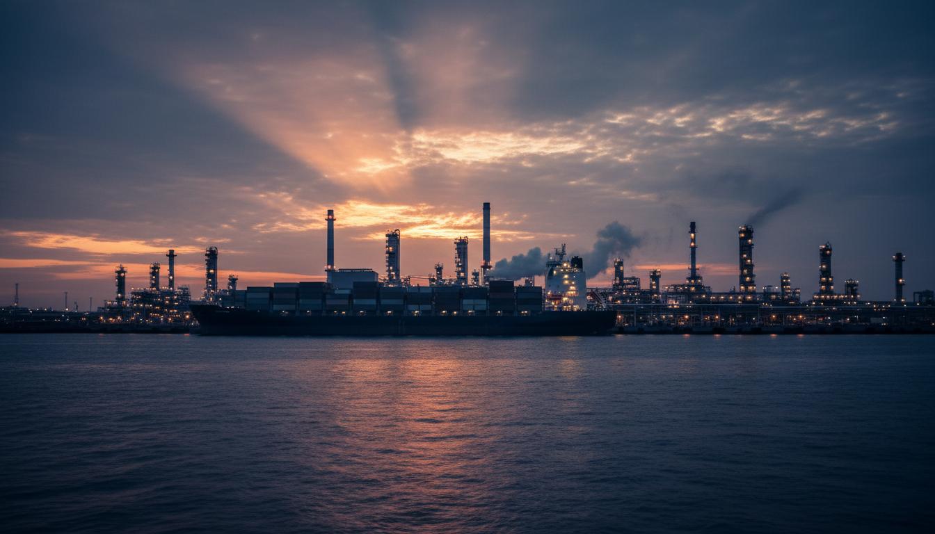 Ship and refinery